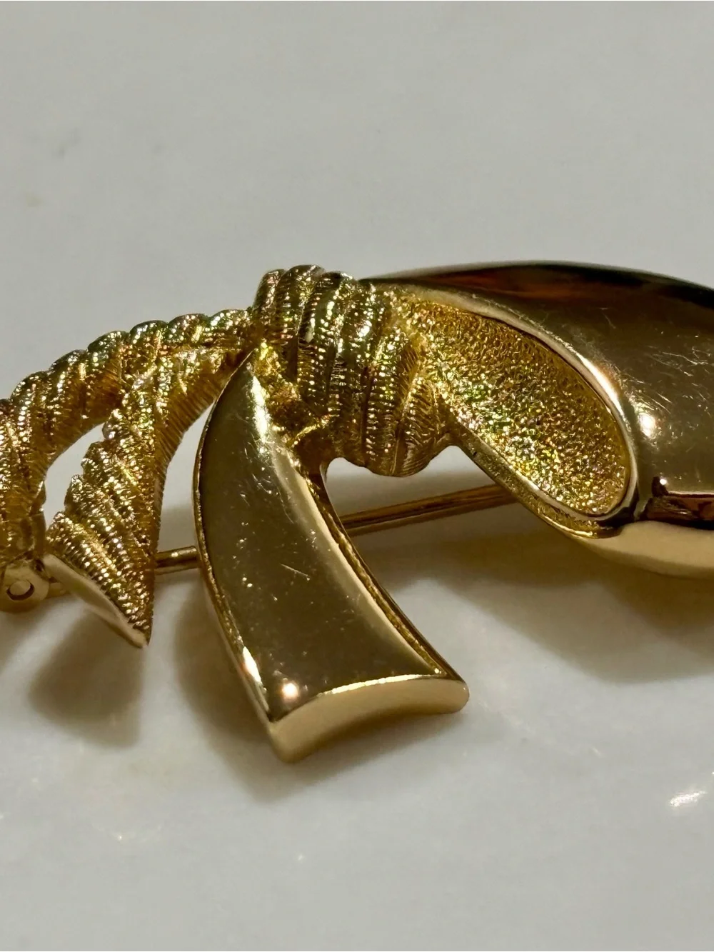 Dior Gold-tone Abstract Knot Brooch